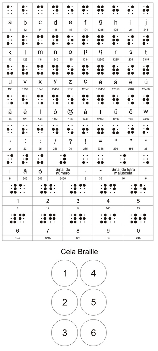 Ilustrao do Sistema e a Cela Braille